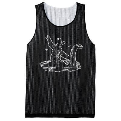 Bigfoot Riding Nessie Mesh Reversible Basketball Jersey Tank