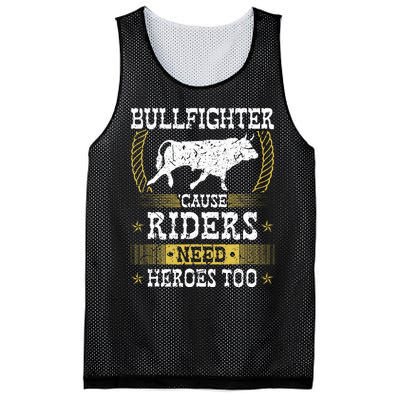 Bullfighter Riders Need Heroes Rodeo Clown Bullfighting Mesh Reversible Basketball Jersey Tank