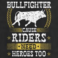 Bullfighter Riders Need Heroes Rodeo Clown Bullfighting 25L Jumbo Tote