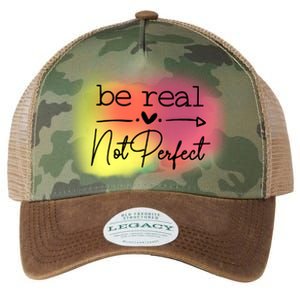 Be Real Not Perfect Legacy Tie Dye Trucker Hat