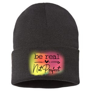 Be Real Not Perfect Sustainable Knit Beanie