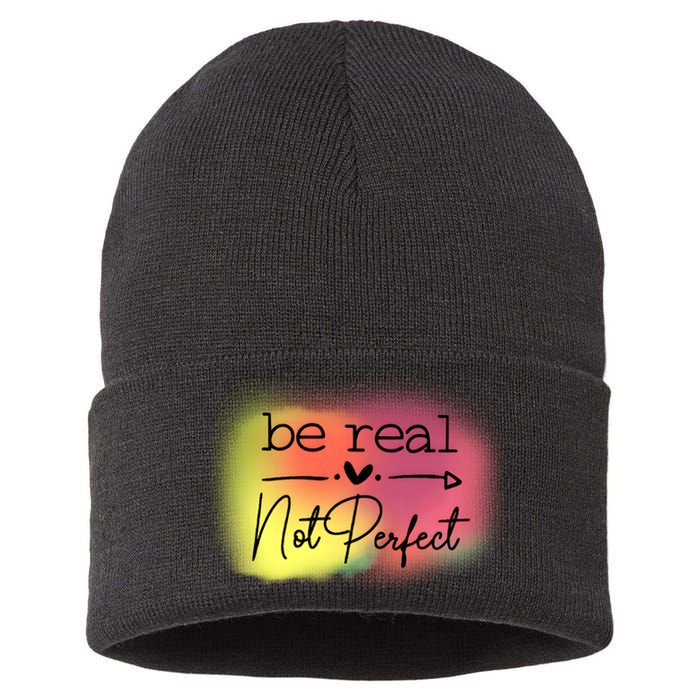 Be Real Not Perfect Sustainable Knit Beanie