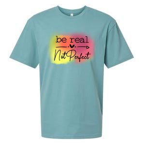 Be Real Not Perfect Sueded Cloud Jersey T-Shirt