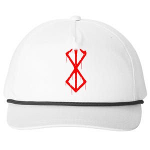 Berserker Rune Norse Viking Warrior Bloody Symbol Snapback Five-Panel Rope Hat