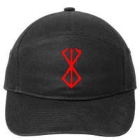 Berserker Rune Norse Viking Warrior Bloody Symbol 7-Panel Snapback Hat