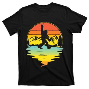 Bigfoot Rock N Roll Country Music Big Foot Sunset T-Shirt