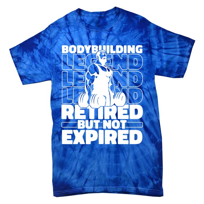 Bodybuilding Retired Natural Gymlife Gift Gym Bodybuilder Gift Tie-Dye T-Shirt