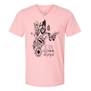 Be Real Not Perfect Self Love V-Neck T-Shirt