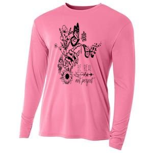 Be Real Not Perfect Self Love Cooling Performance Long Sleeve Crew