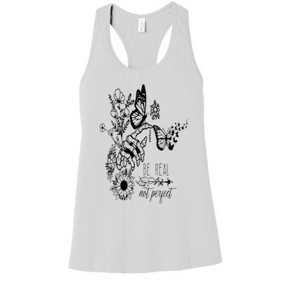 Be Real Not Perfect Self Love Women's Racerback Tank