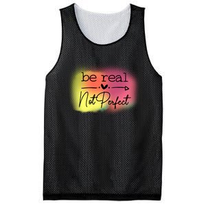 Be Real Not Perfect Mesh Reversible Basketball Jersey Tank