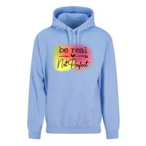 Be Real Not Perfect Unisex Surf Hoodie