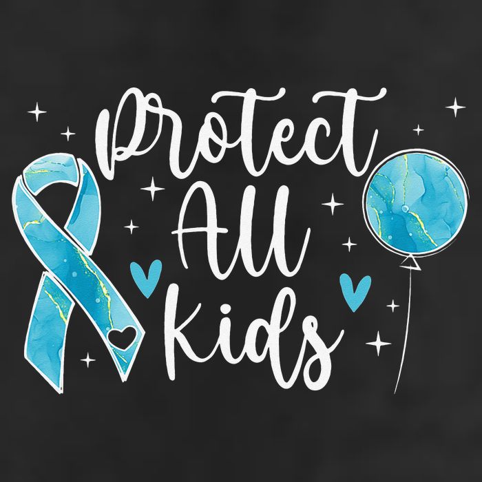 Blue Ribbon No For Child Abuse Excuse Prevention Month April Adult Drive Performance Visor