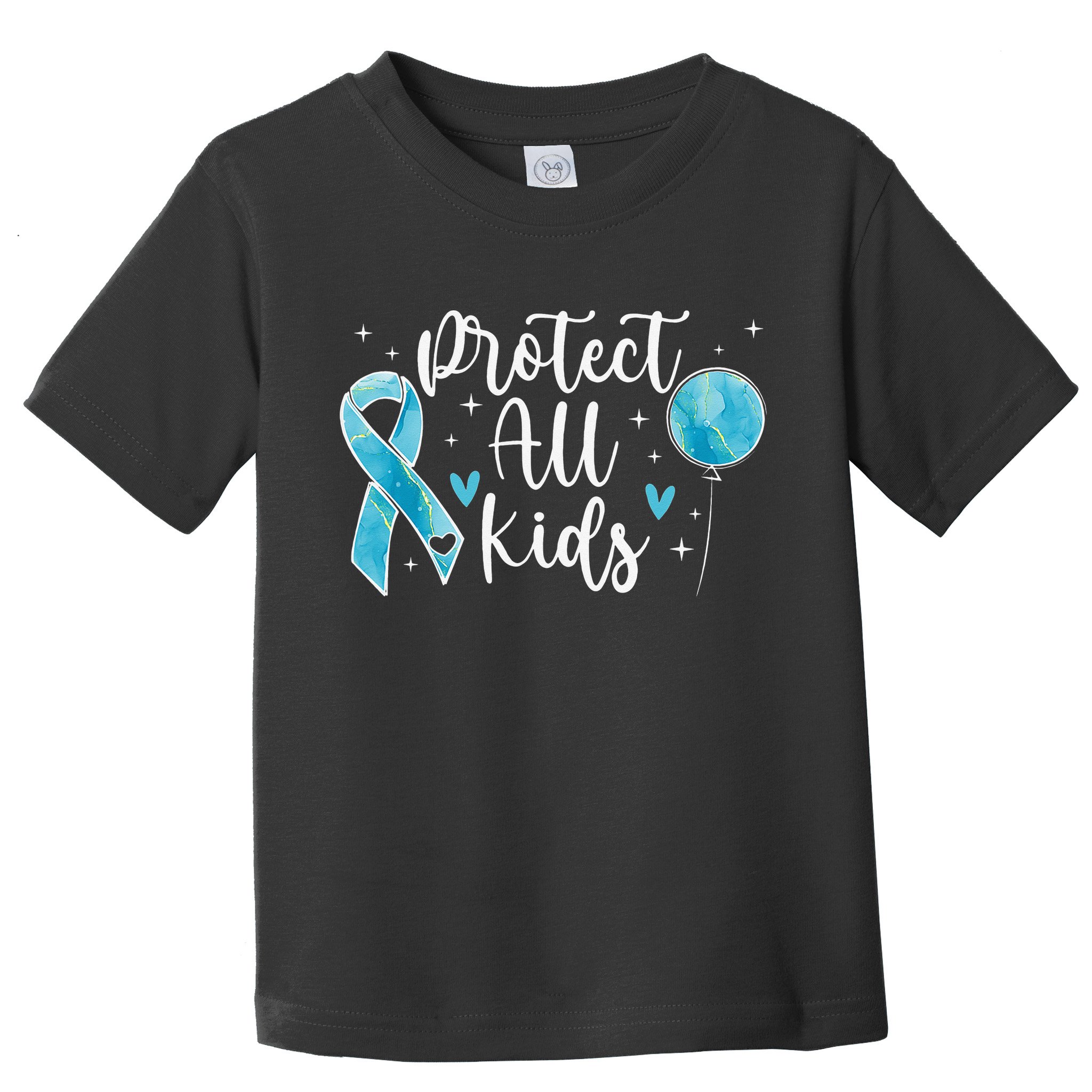 Blue Ribbon No For Child Abuse Excuse Prevention Month April Toddler T-Shirt