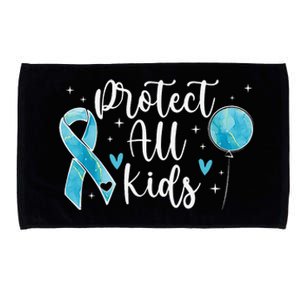 Blue Ribbon No For Child Abuse Excuse Prevention Month April Microfiber Hand Towel