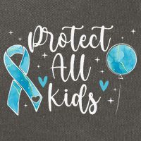 Blue Ribbon No For Child Abuse Excuse Prevention Month April Cotton Canvas Backpack