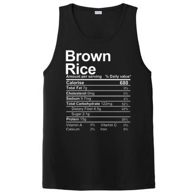 Brown Rice Nutrition Facts Label PosiCharge Competitor Tank