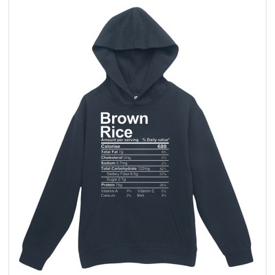 Brown Rice Nutrition Facts Label Urban Pullover Hoodie