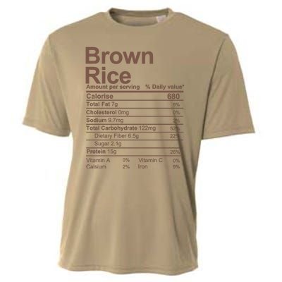 Brown Rice Nutrition Facts Label Cooling Performance Crew T-Shirt