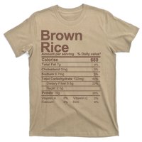 Brown Rice Nutrition Facts Label T-Shirt