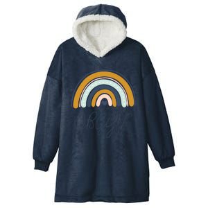 Boho Rainbow Obgyn Nurse Labor And Delivery Nurse Squad Gift Hooded Wearable Blanket