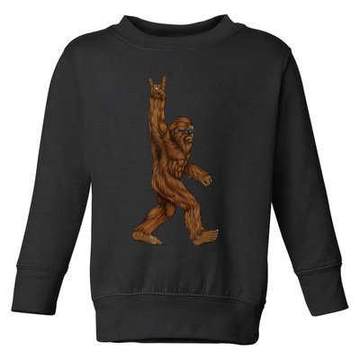 Bigfoot Rock On Toddler Sweatshirt