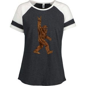 Bigfoot Rock On Enza Ladies Jersey Colorblock Tee