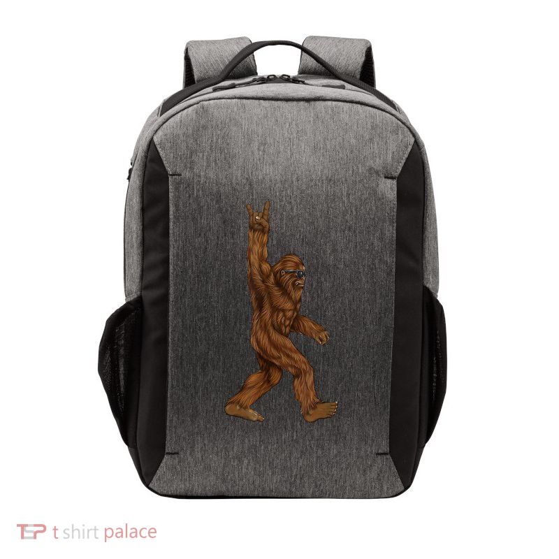 Bigfoot Rock On Vector Backpack