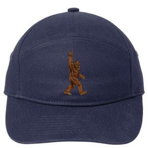 Bigfoot Rock On 7-Panel Snapback Hat