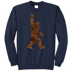 Bigfoot Rock On Tall Sweatshirt