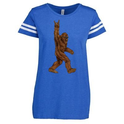 Bigfoot Rock On Enza Ladies Jersey Football T-Shirt