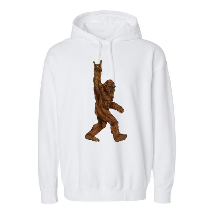 Bigfoot Rock On Garment-Dyed Fleece Hoodie