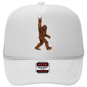 Bigfoot Rock On High Crown Mesh Back Trucker Hat