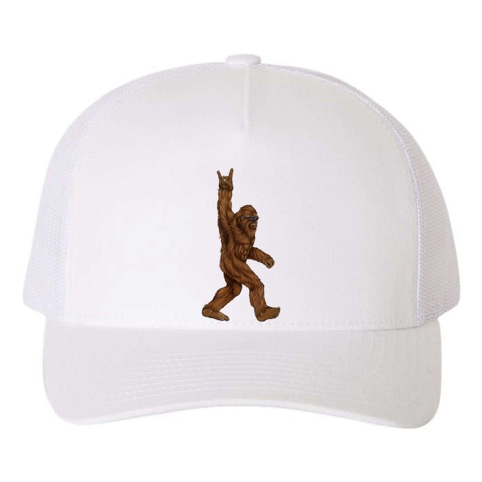 Bigfoot Rock On Yupoong Adult 5-Panel Trucker Hat