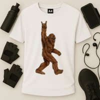 Bigfoot Rock On Cooling Performance Crew T-Shirt