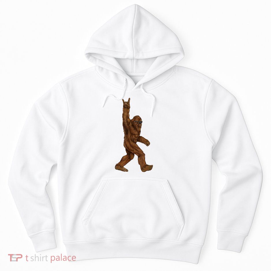 Bigfoot Rock On Hoodie