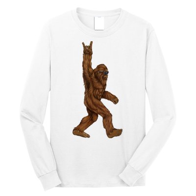 Bigfoot Rock On Long Sleeve Shirt