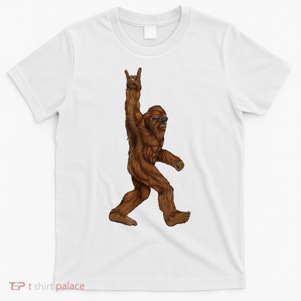 Bigfoot Rock On T-Shirt