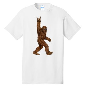 Bigfoot Rock On Tall T-Shirt