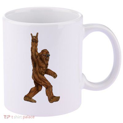 Bigfoot Rock On 11oz C Handle Ceramic Mug