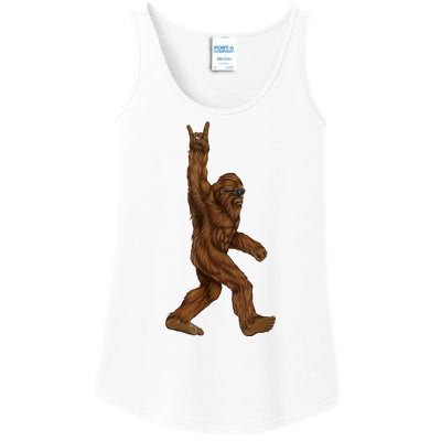 Bigfoot Rock On Ladies Essential Tank