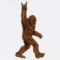 Bigfoot Rock On Flatbill Hat
