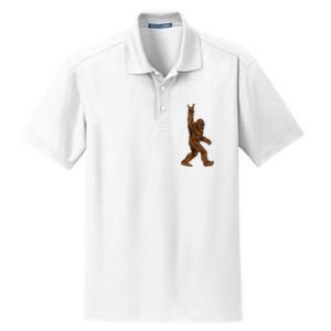 Bigfoot Rock On Dry Zone Grid Polo