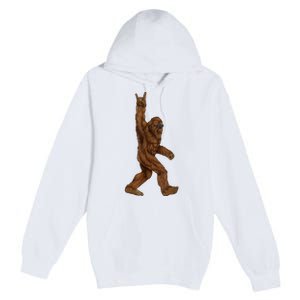 Bigfoot Rock On Premium Pullover Hoodie