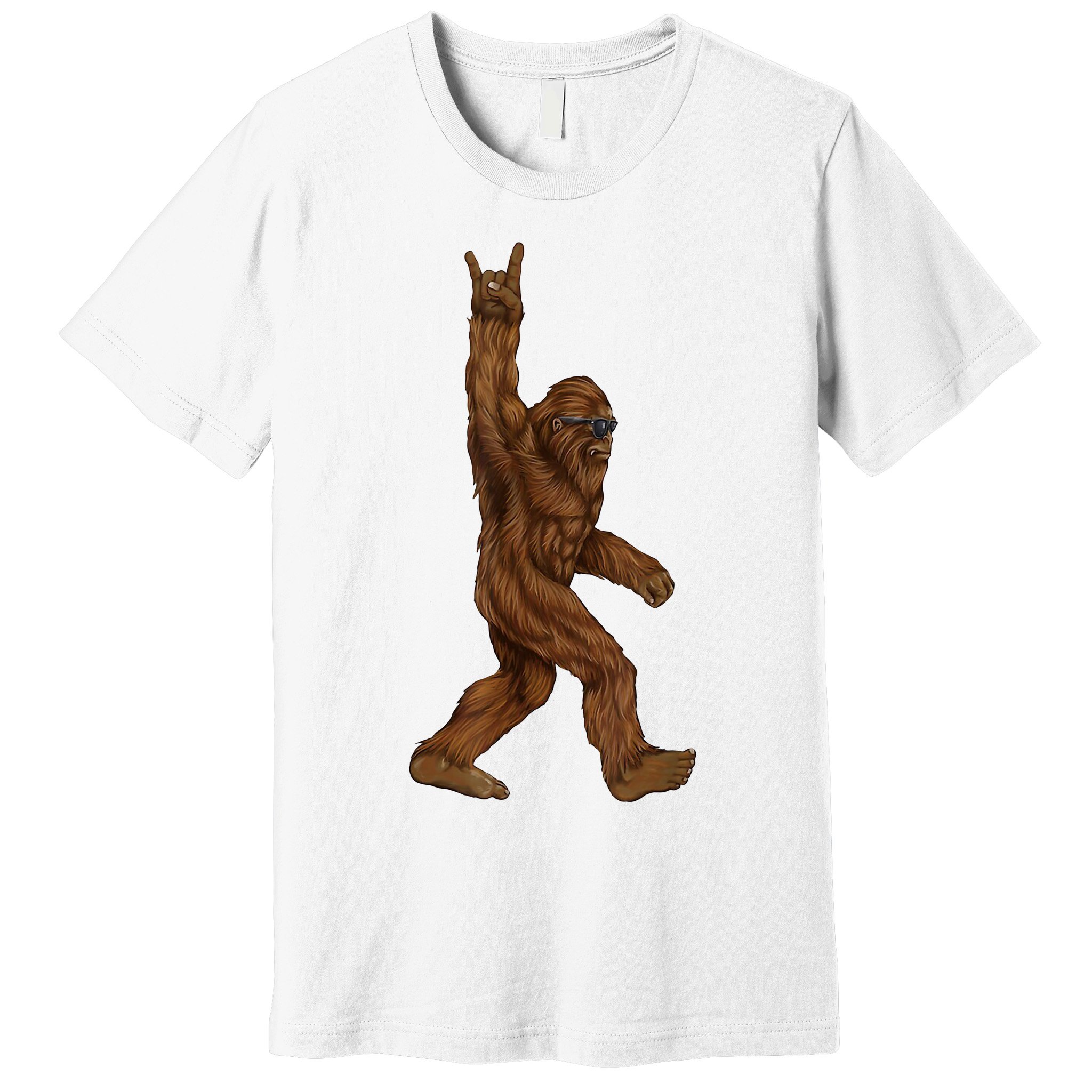 Bigfoot Rock On Premium T-Shirt