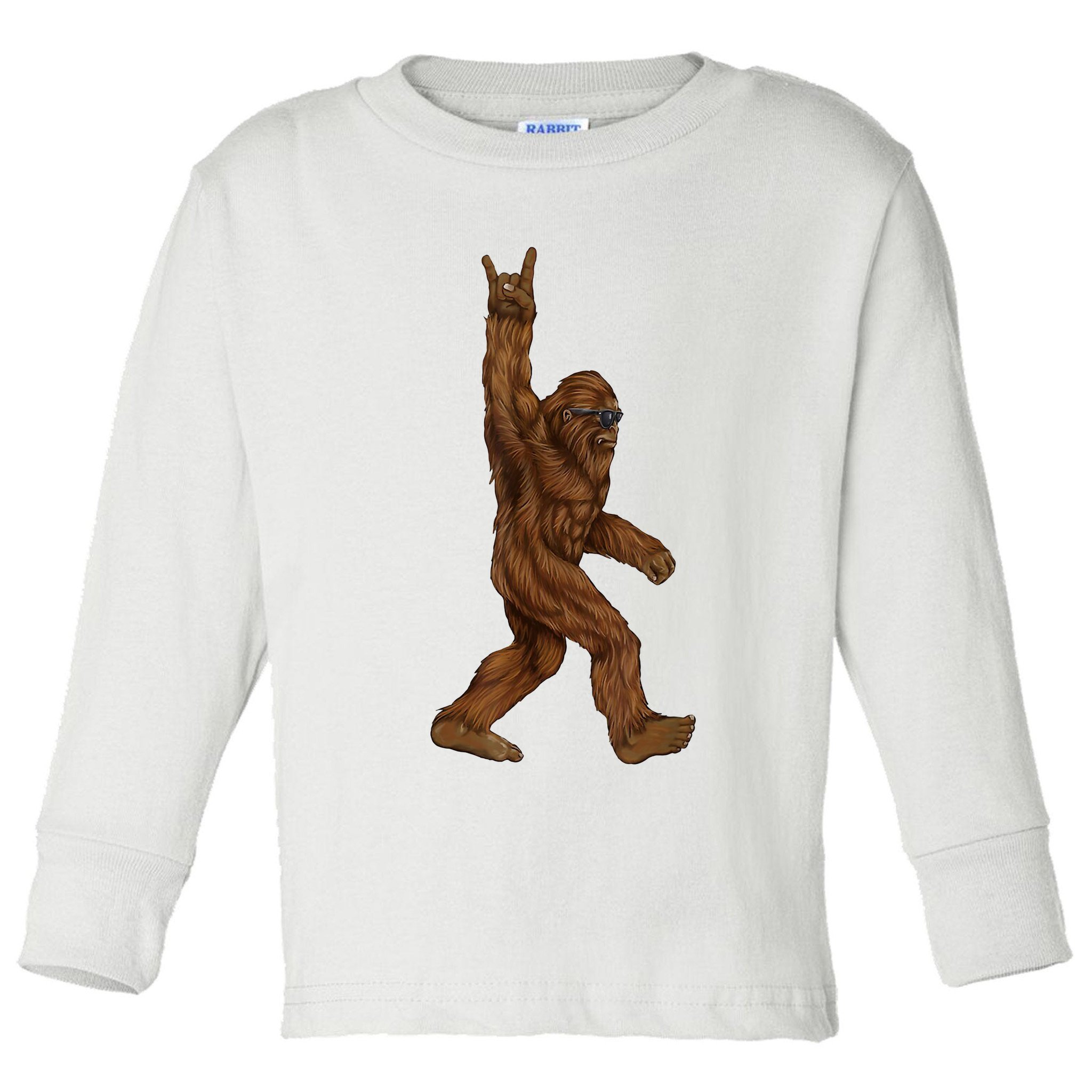 Bigfoot Rock On Toddler Long Sleeve Shirt