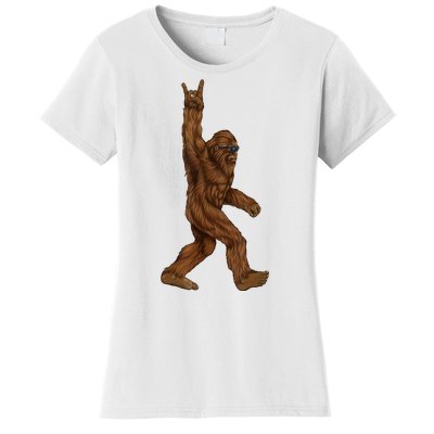 Bigfoot Rock On Women's T-Shirt