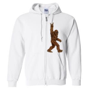 Bigfoot Rock On Full Zip Hoodie