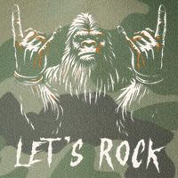 Bigfoot Rock On Funny Sasquatch Rock and Roll Let's Rock Legacy Tie Dye Trucker Hat