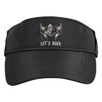 Bigfoot Rock On Funny Sasquatch Rock and Roll Let's Rock Adult Drive Performance Visor